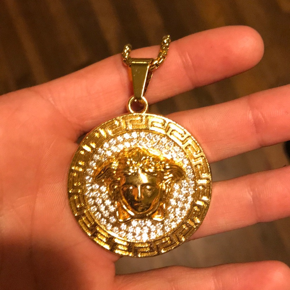 18k Gold Plated Versace necklace